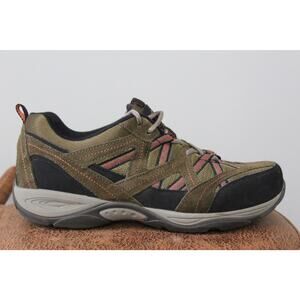 Easy Spirit Women's Green Colorway Explore Map Hiking Sneakers 10W